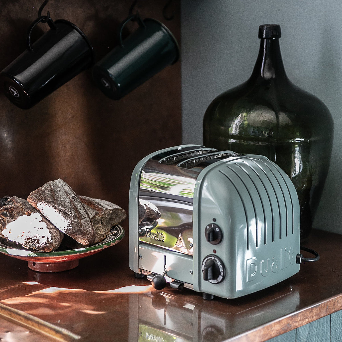 Dualit Toaster Paket 2, 2er Toaster mit Brötchenaufsatz und Sandwichzange