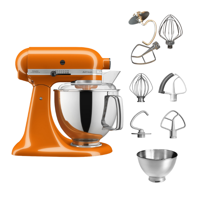 KitchenAid 4,8 L 5KSM175 Artisan Küchenmaschine Tschimmlover mit Tschimmhook Rührelementen