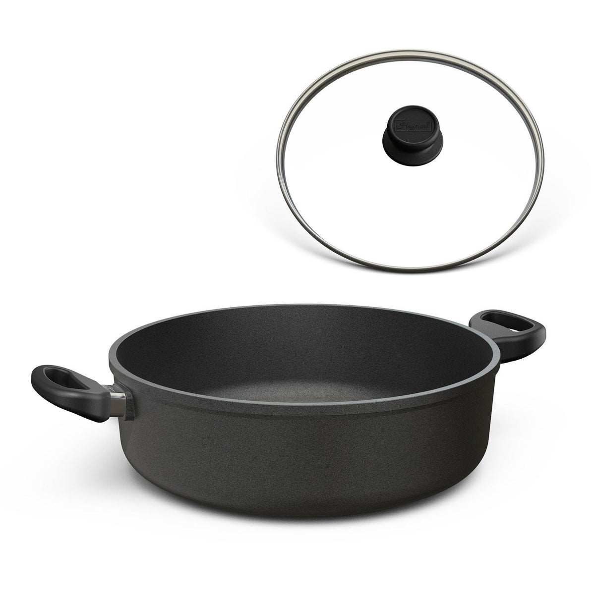 Aluguss Bräter Rund 32 cm Induktion 5,6 L