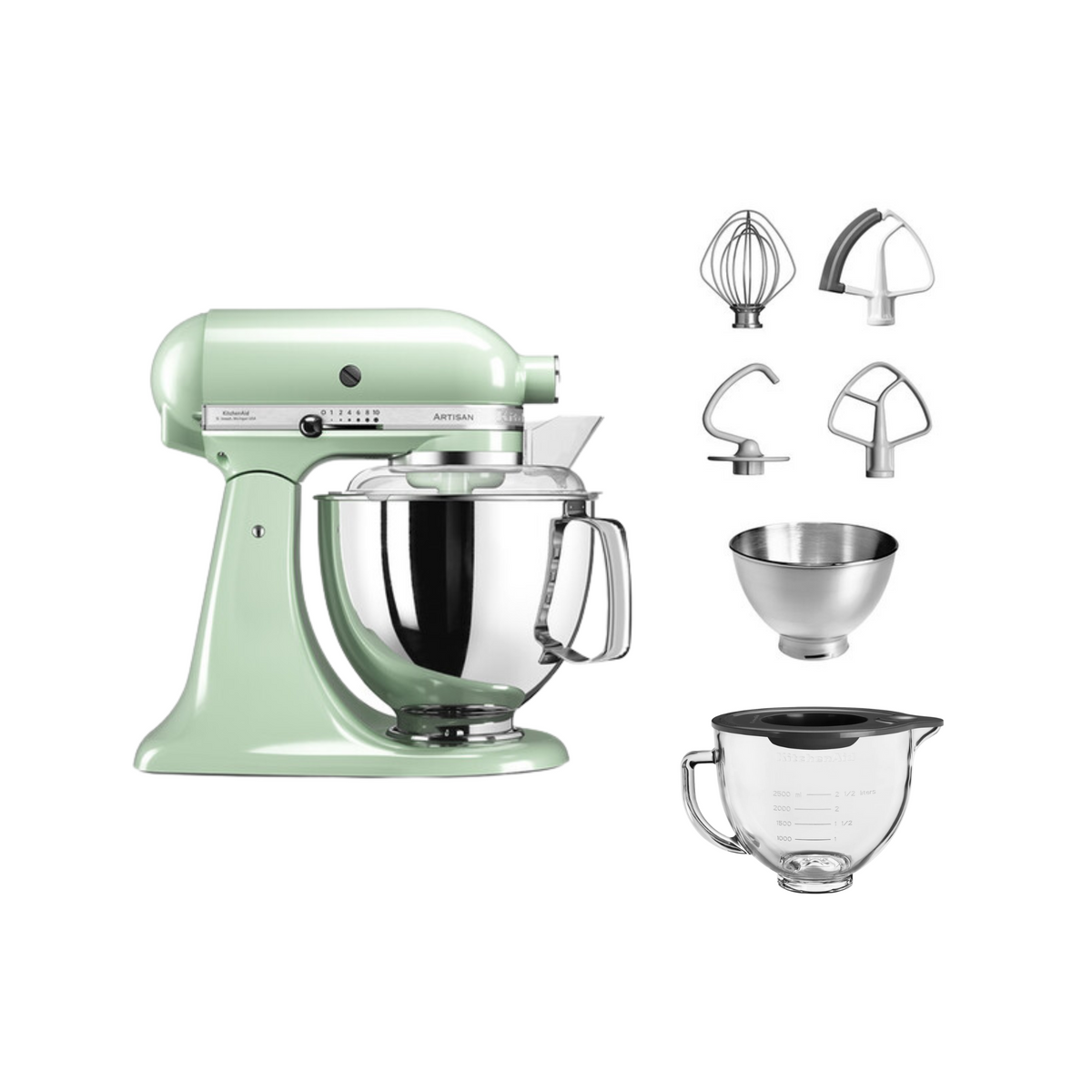 KitchenAid Artisan 5KSM175 Küchenmaschine Set 4,8 l
