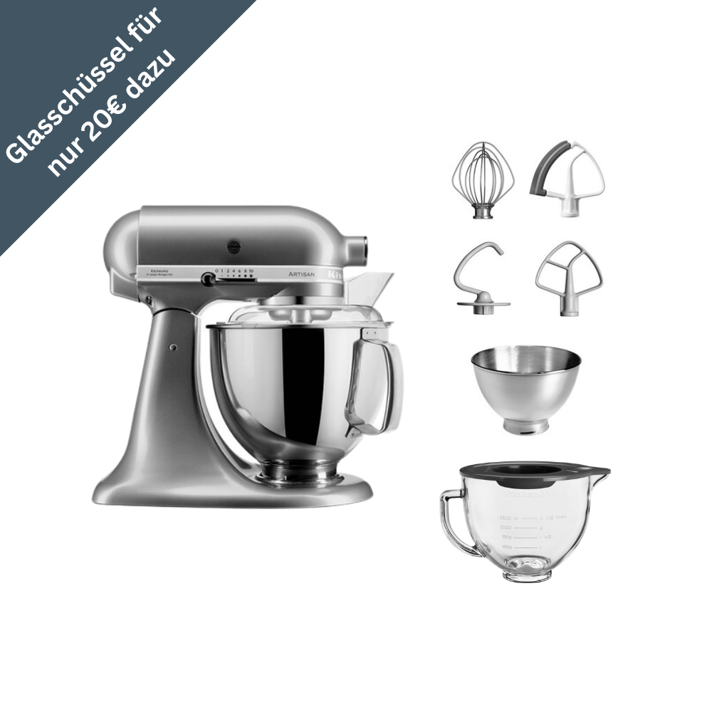 KitchenAid Artisan 5KSM175 Küchenmaschine Set 4,8 l