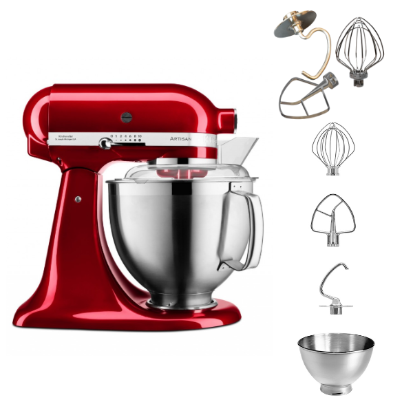 KitchenAid 4,8 L 5KSM185 Artisan Küchenmaschine Tschimmlover TschimmWhip,TschimmHook,TschimmBeat