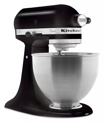 KitchenAid Classic 5K45SS Küchenmaschine 4,3 L Set mit Schüssel und Spritzschutz
