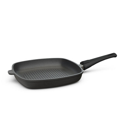 Grillpfanne eckig 28x28 cm I Deckel optional