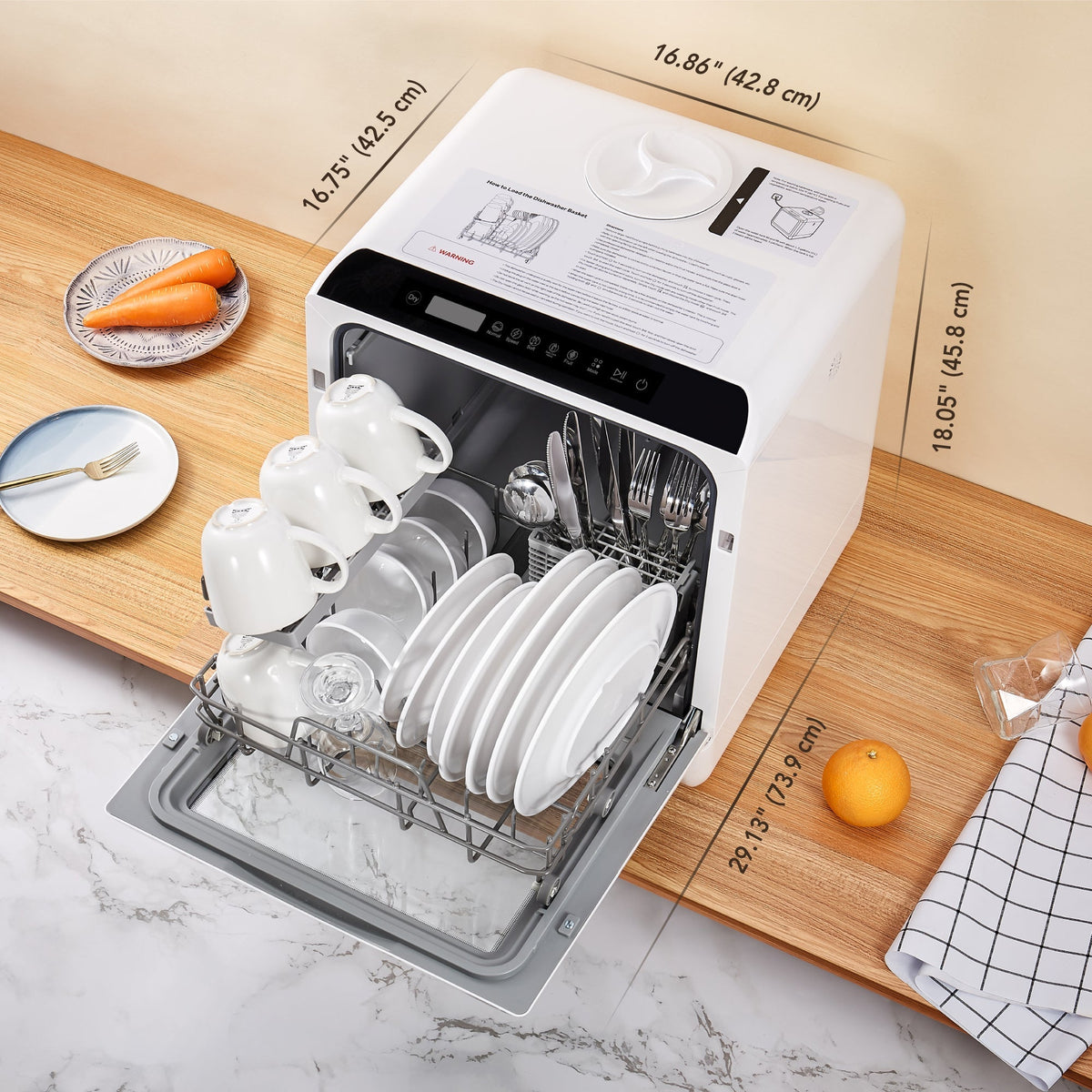 HAVA R01 Compact Countertop Dishwasher Bundle