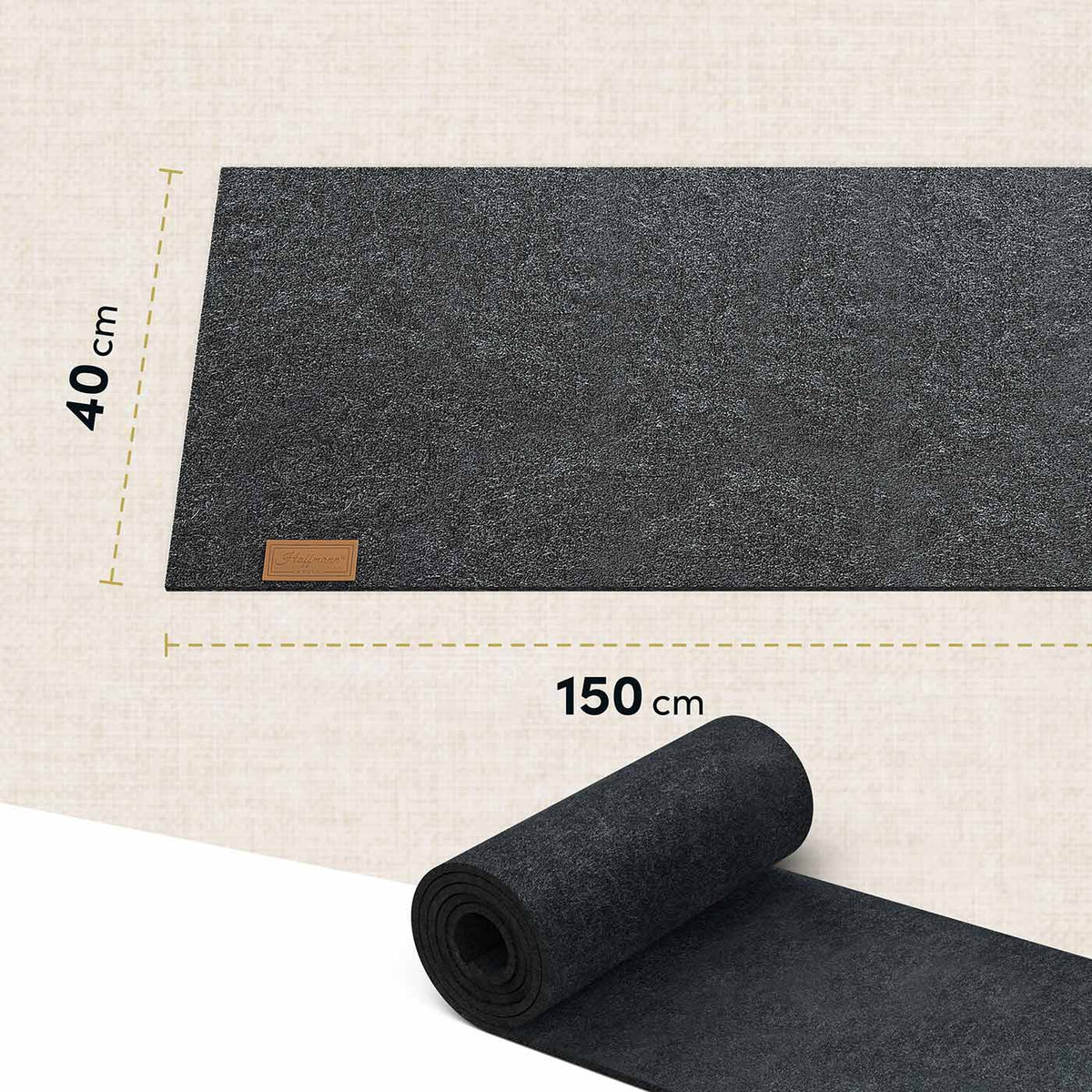 17-teilige Tischdeko: Tischläufer 150x40 cm I Platzsets I Untersetzer