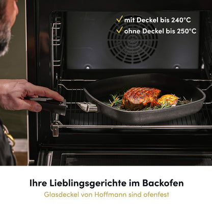 Aluguss Wokpfanne mit abnehmbarem Stiel Ø 32 cm