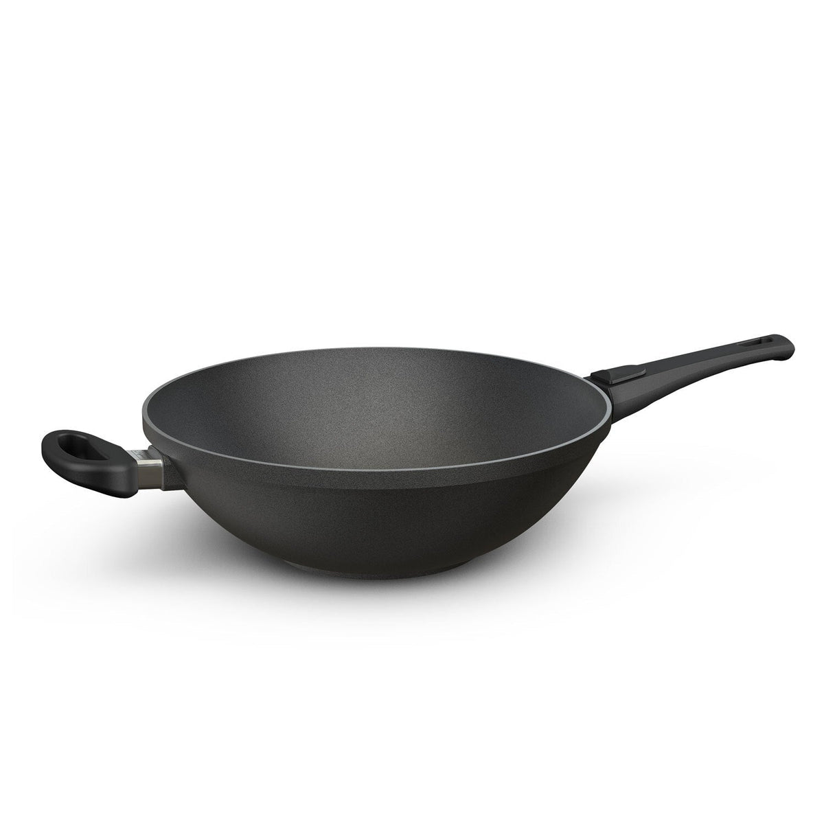Aluguss Wokpfanne mit abnehmbarem Stiel Ø 32 cm